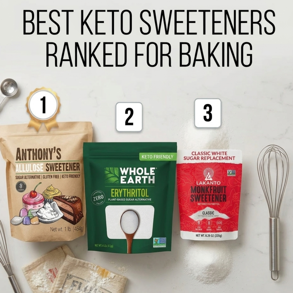 Best Keto Sweeteners Ranked for Baking